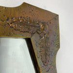 Load image into Gallery viewer, Leaf Decoration Arts &amp; Crafts Copper Mirror
