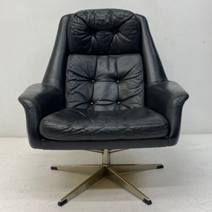 Danish Leather Lounge Chair