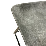 Load image into Gallery viewer, Contemporary Side Tables Shagreen Ceramic Polished Chrome
