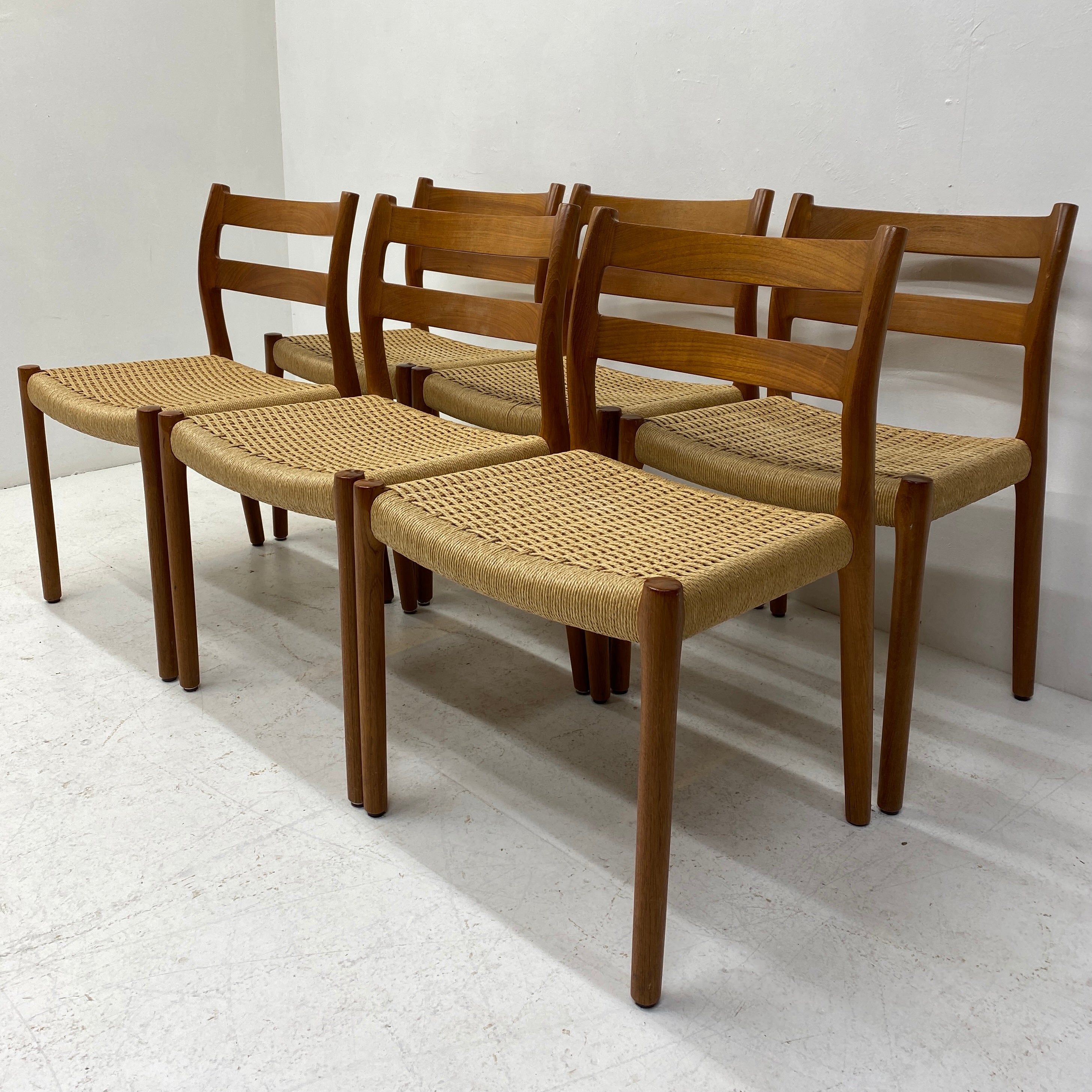 Danish Niels Moller Dining Chairs Six