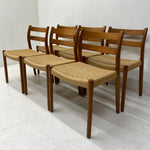 Load image into Gallery viewer, Danish Niels Moller Dining Chairs Six
