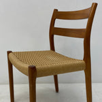 Load image into Gallery viewer, Teak Frame Danish Niels Moller Dining Chairs Six
