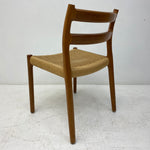 Load image into Gallery viewer, Papercord Danish Niels Moller Dining Chairs Six
