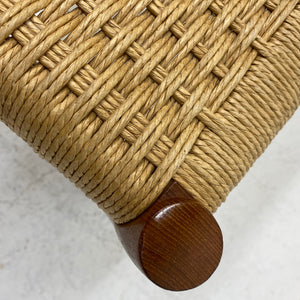 Papercord Seat Danish Niels Moller Dining Chairs Six