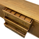 Load image into Gallery viewer, Close-up of a wooden drawer organizer with multiple drawers pulled open to show internal compartments, on a white background.
