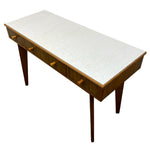 Load image into Gallery viewer, desk with a white top and four drawer pulls
