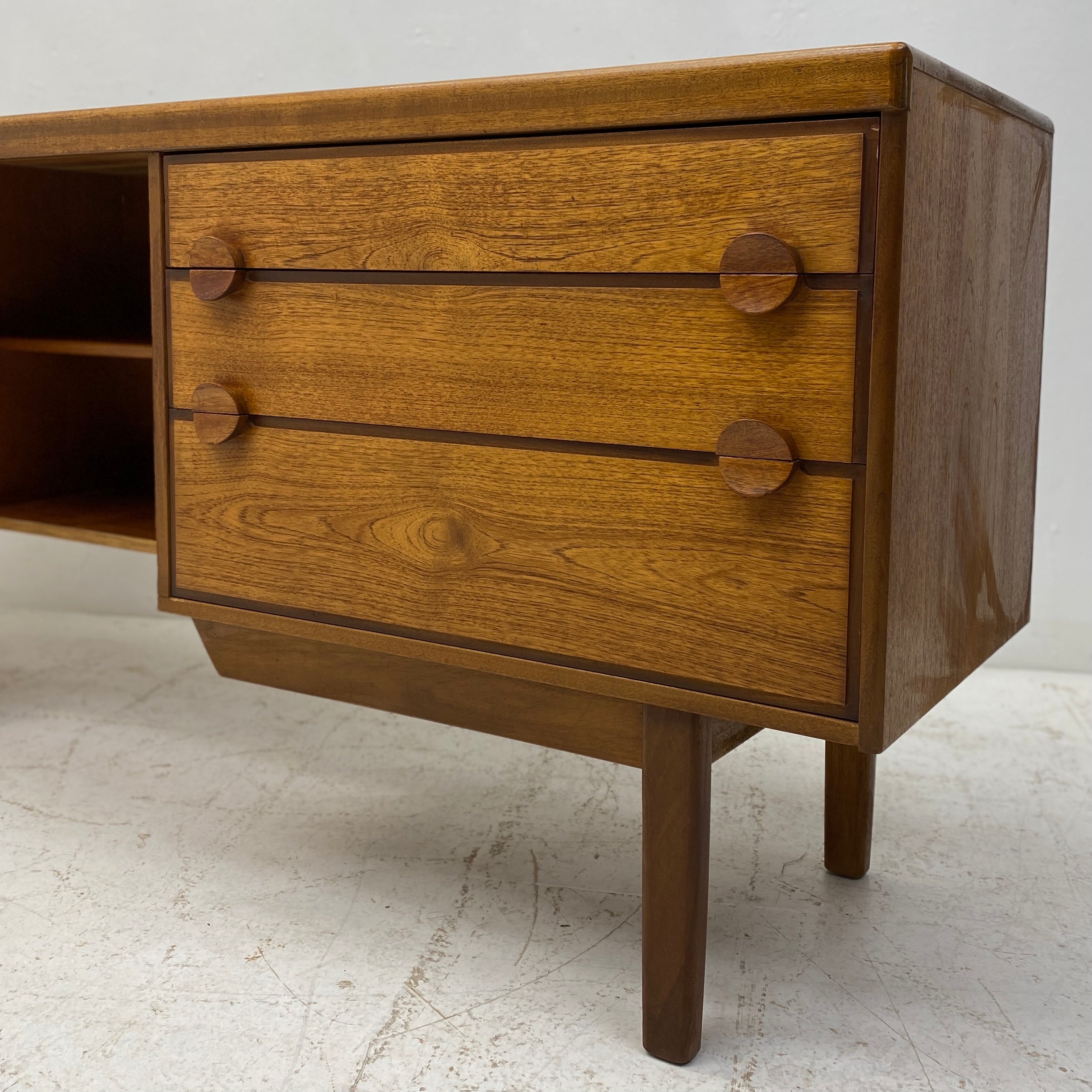 Drawers Midcentury Desk Nathan