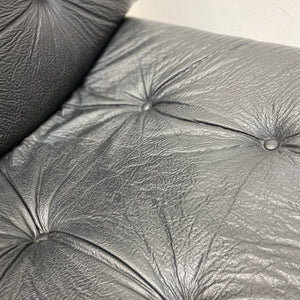 Faux Leather 1960s Lounge Chair Swivel