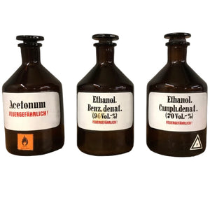 Vintage Lab Chemical Bottles