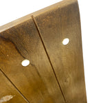 Load image into Gallery viewer, Close-up of a wooden panel or furniture piece with visible wood grain, two round mounting holes, and a white background.
