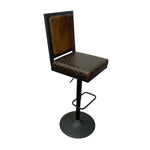 Load image into Gallery viewer, BAR STOOL BROWN LEATHER
