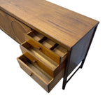 Load image into Gallery viewer, sideboard with three open drawers on a white background
