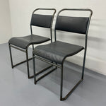 Load image into Gallery viewer, grey pair of Tubular Steel Chair
