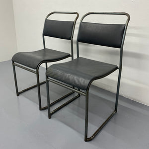 grey pair of Tubular Steel Chair