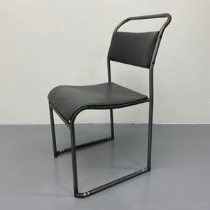 Grey Tubular Steel Chair