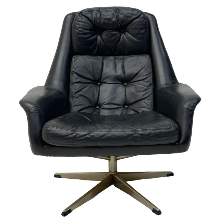 Danish Leather Lounge Chair