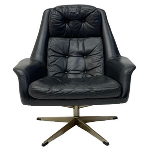 Danish Leather Lounge Chair