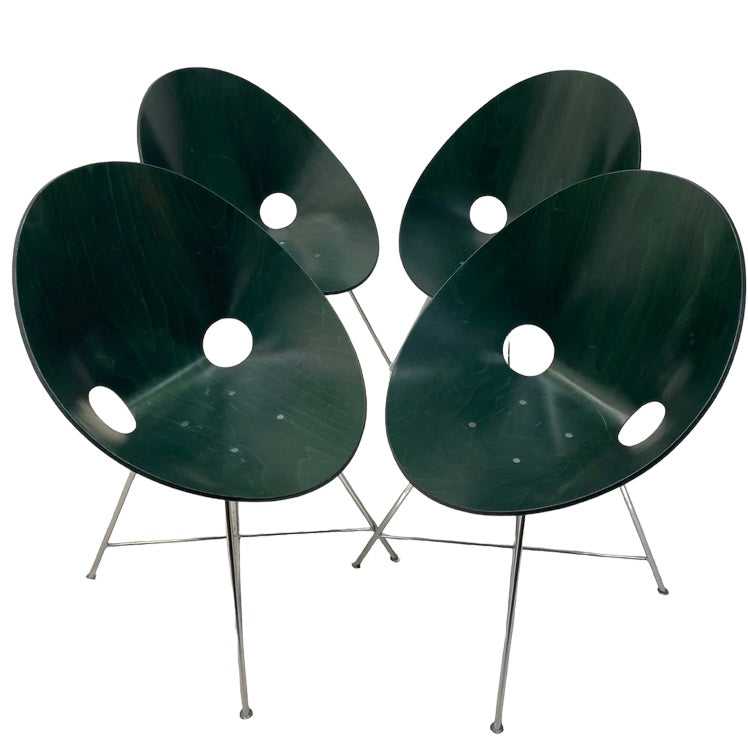 Green Shell Dining Chairs Eddie Harlis