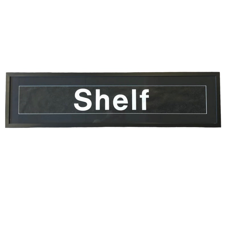 Vintage Bus Sign 'Shelf' Framed