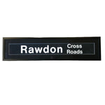 Load image into Gallery viewer, Vintage Bus Sign &#39;Rawdon Cross Roads&#39; Framed
