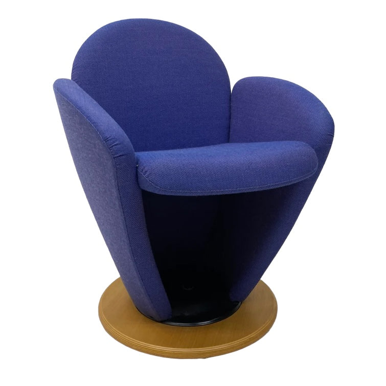Scandinavian Swivel Chair Blue