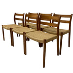 Load image into Gallery viewer, Danish Niels Moller Dining Chairs Six
