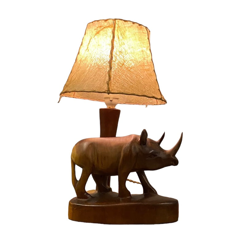 Midcentury Rhino Lamp