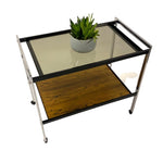 Load image into Gallery viewer, Midcentury Rosewood Bar Trolley
