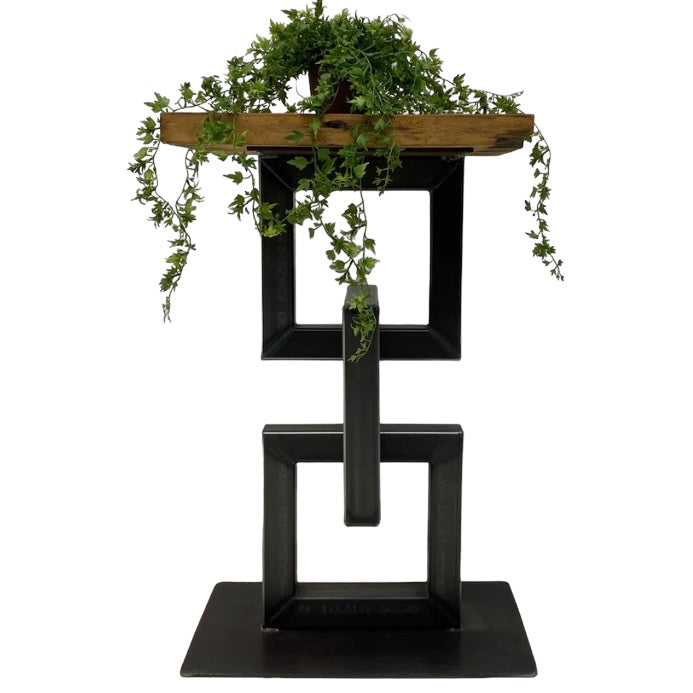 Industrial Plant Stand Side Table