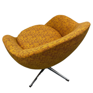 Back Of Midcentury Overman Lounge Chair Swivel