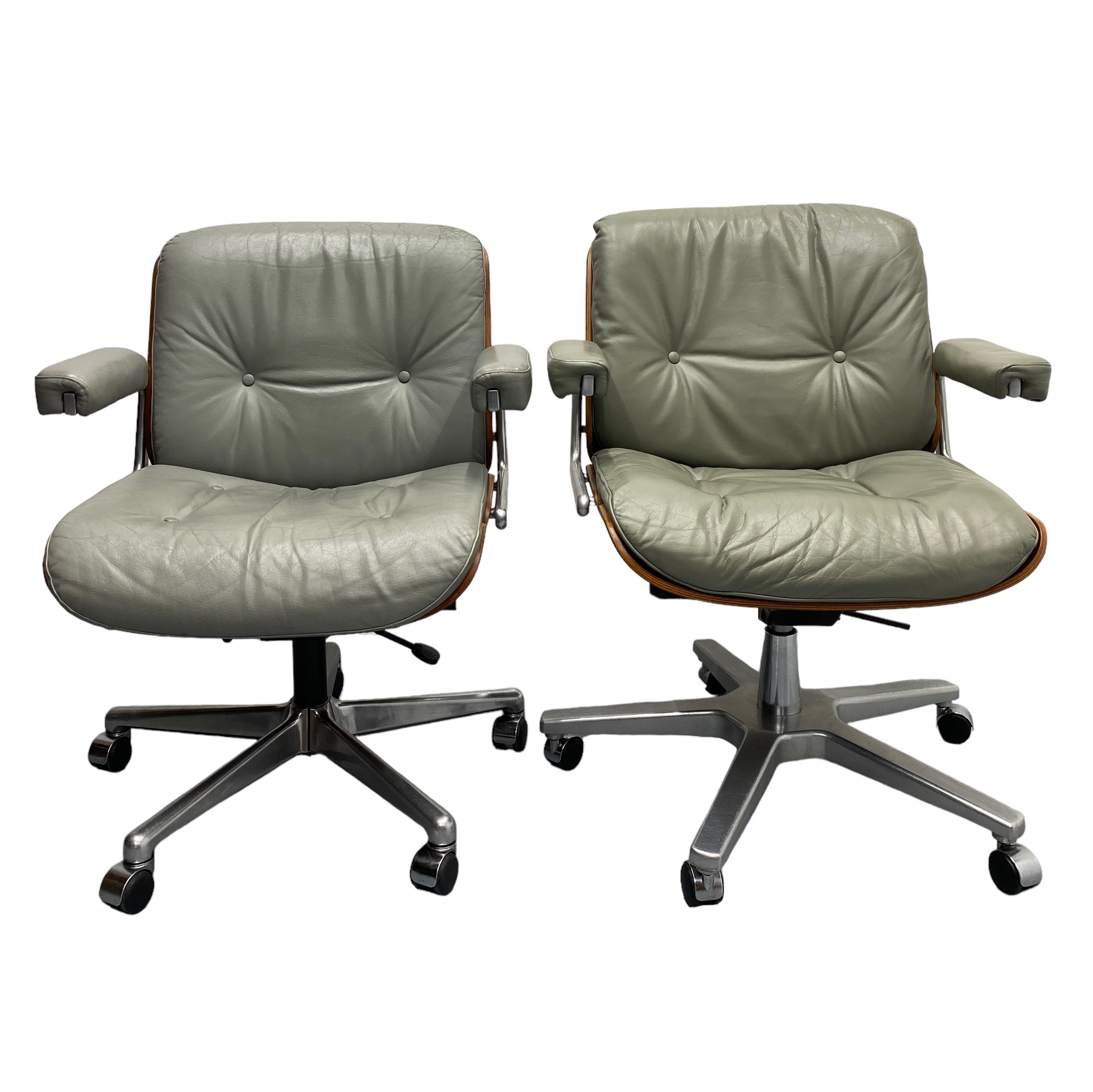 Two Giroflex Pasal Chair Leather Office