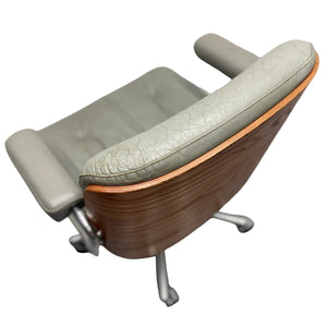 Grey Leather Giroflex Pasal Chair Leather Office