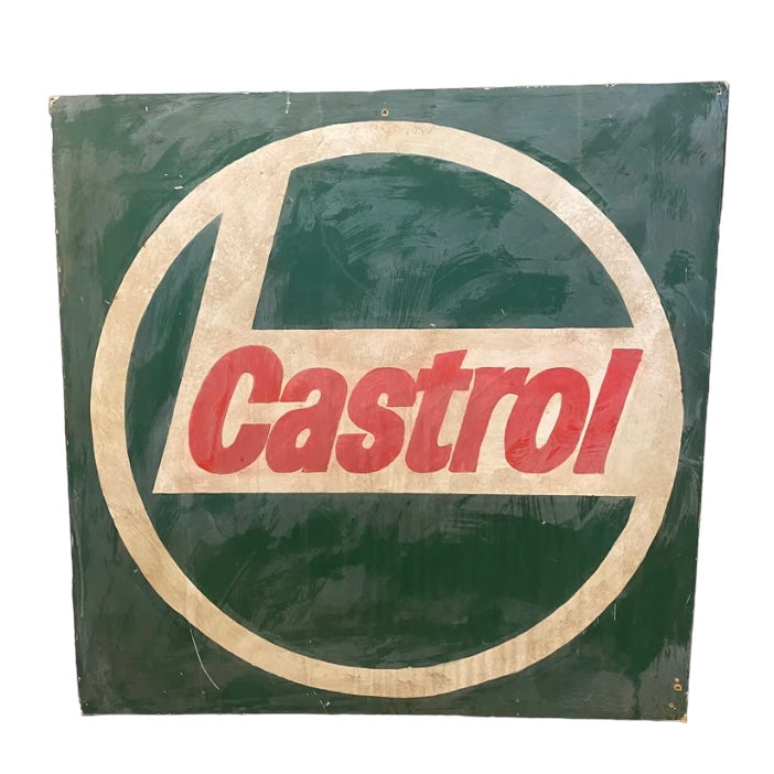 Vintage Hand Painted Castrol Sign