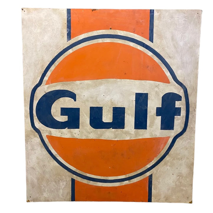 Vintage Hand Painted Gulf Signage