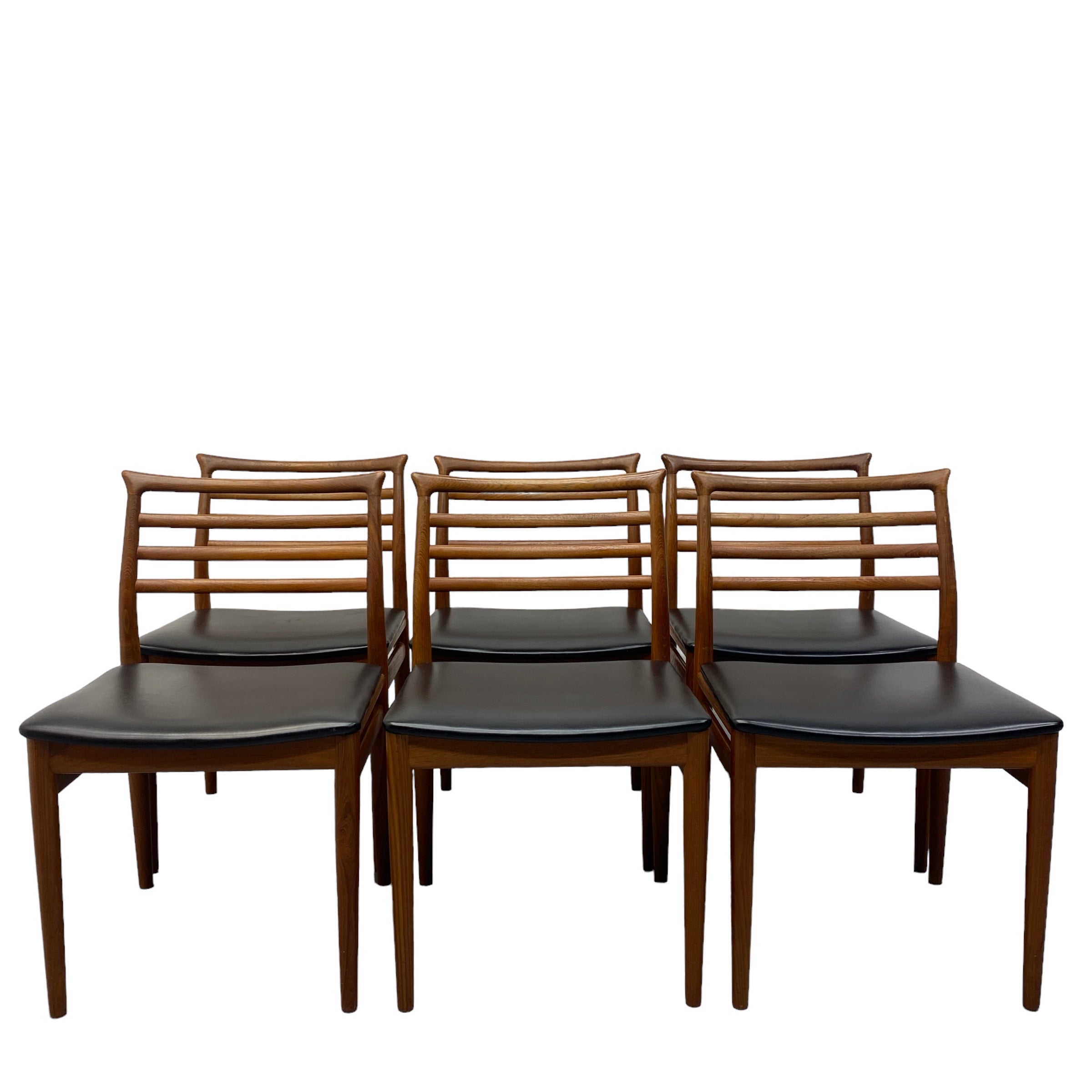 Danish Dining Chairs Erling Torvits Six