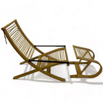 Load image into Gallery viewer, Rattan &amp; Steam Bent Chair &amp; Ottoman
