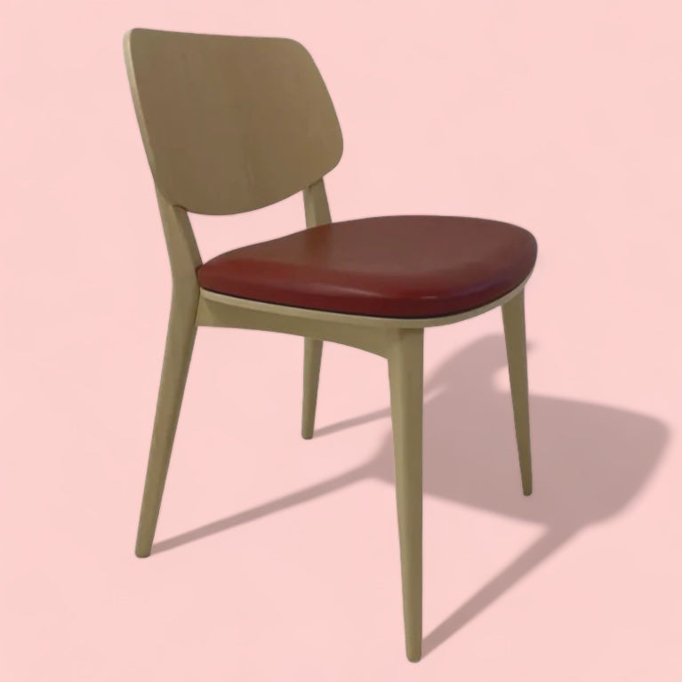 Contemporary Desk Dining Chair Red