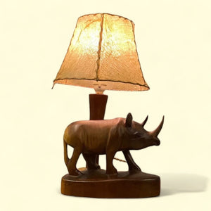 Midcentury Rhino Lamp