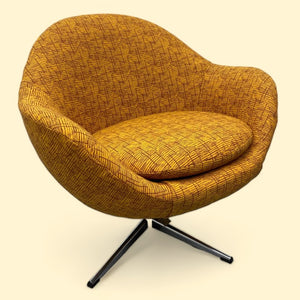 Midcentury Overman Lounge Chair Swivel