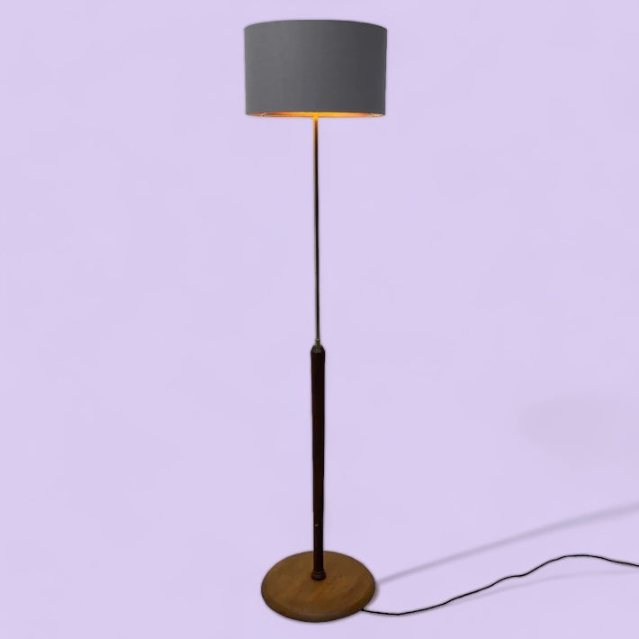 Midcentury Floor Standing Lamp & Shade