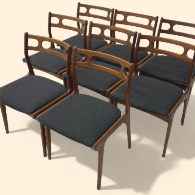 Jonannes Anderson Dining Chairs Model 138 Set Of Eight