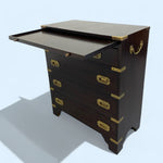 Load image into Gallery viewer, Campaign Chest Of Drawers Bureau

