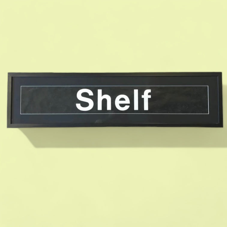 Vintage Bus Sign 'Shelf' Framed