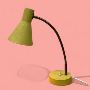 Vintage Desk Lamp Yellow