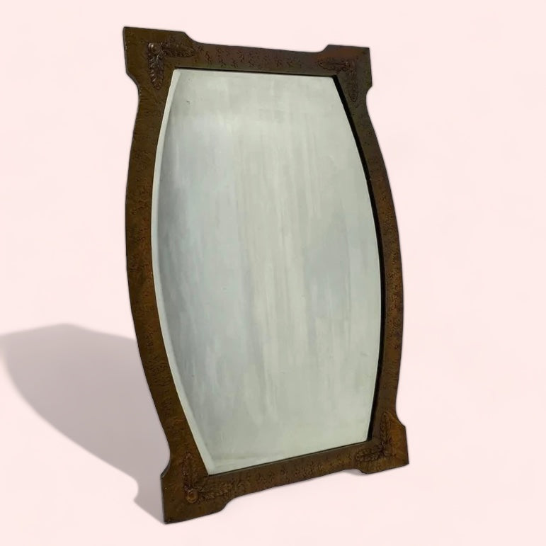 Arts & Crafts Copper Mirror