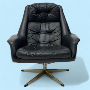 Danish Leather Lounge Chair