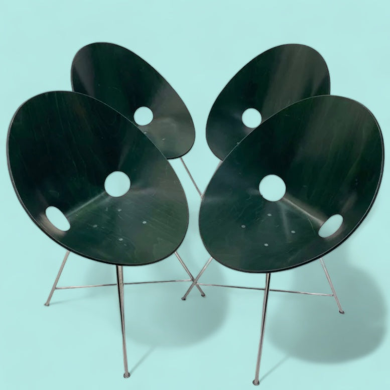 Green Shell Dining Chairs Eddie Harlis