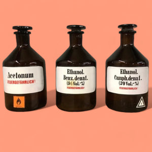 Vintage Lab Chemical Bottles