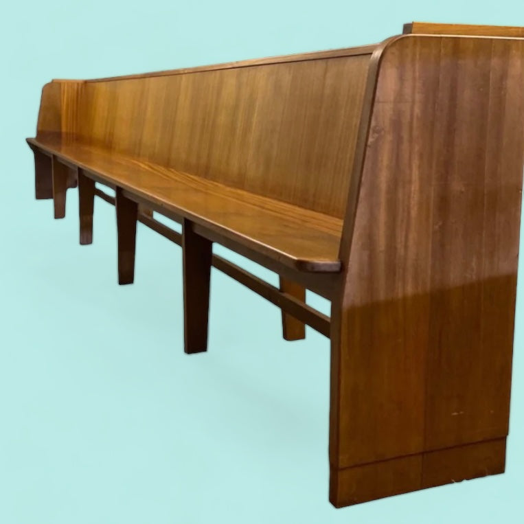Teak Church Pew