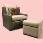 Load image into Gallery viewer, Lounge Chair &amp; Footstool
